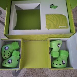 Crocs Kids Green Clogs